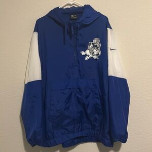 NFL TEAM APPAREL DALLAS COWBOYS WINDBREAKER HOODIE in BLUE